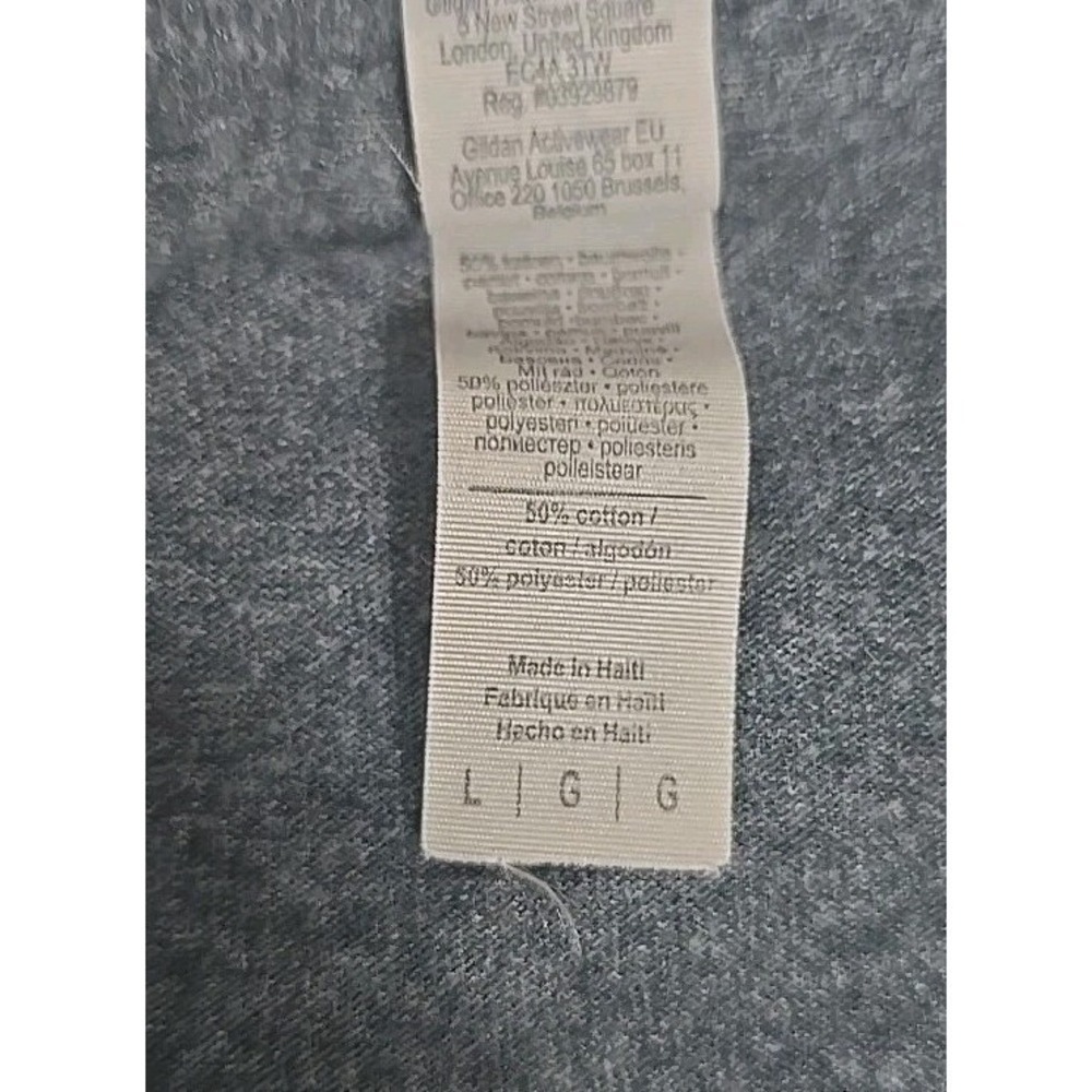 Gildan Men's Large Sloth Hiking Team Heather Gray T-shirt - Picture 6 of 7